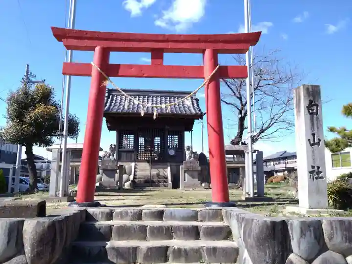 白山社(井堀)の鳥居