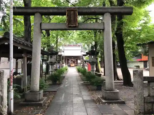 丸子山王日枝神社の鳥居