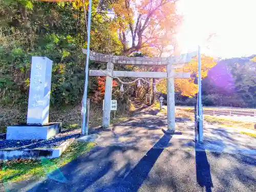 倭白山比咩神社（南出）の鳥居