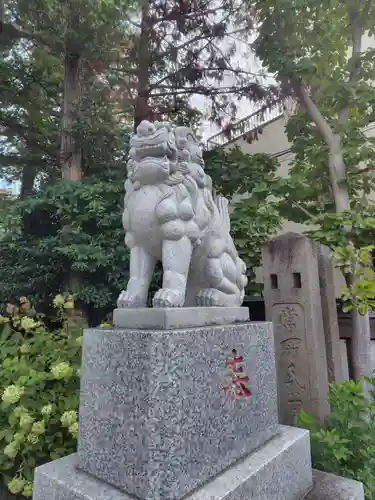 鎮守氷川神社の狛犬
