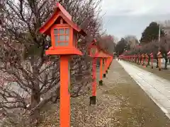 朝日森天満宮の庭園