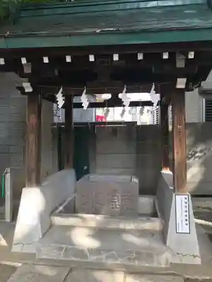穏田神社の手水舎