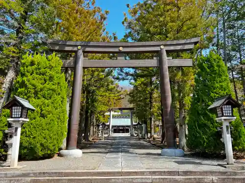 山梨縣護國神社の鳥居