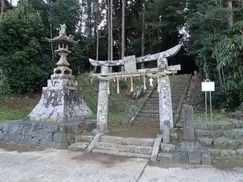 天手長比賣神社跡の鳥居