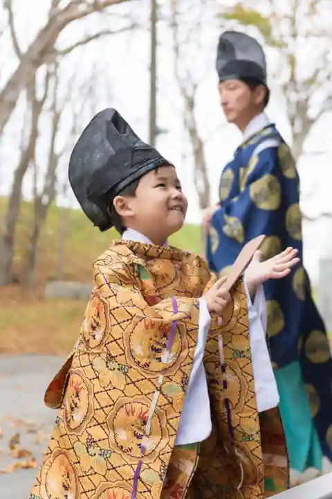 釧路一之宮 厳島神社の七五三参