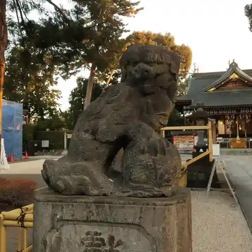 中野沼袋氷川神社の狛犬