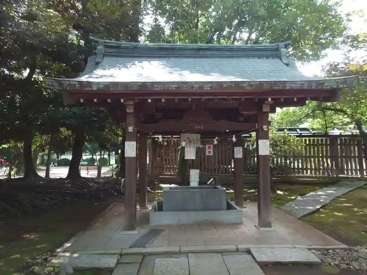 峯ヶ岡八幡神社の手水舎