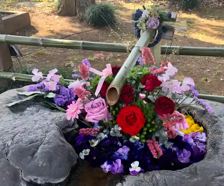 馬場氷川神社の手水舎