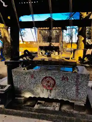 金村別雷神社の手水舎