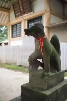 上落合神明神社の狛犬