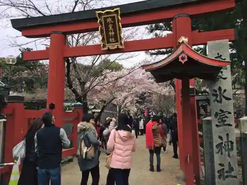 氷室神社の鳥居