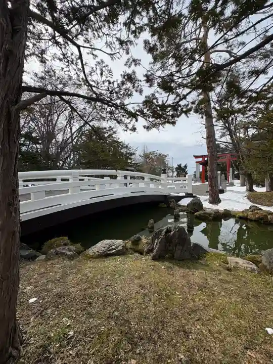 北海道護國神社の庭園