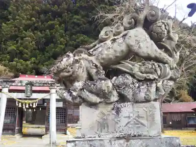 古殿八幡神社の狛犬