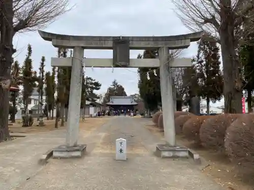 吉羽千勝神社の鳥居