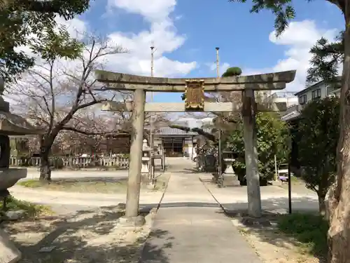 阿久刀神社の鳥居