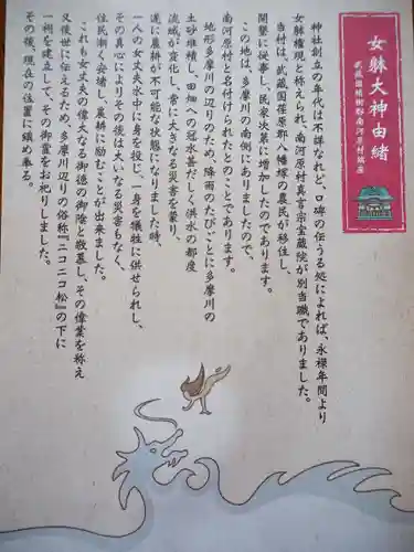 女躰大神の歴史