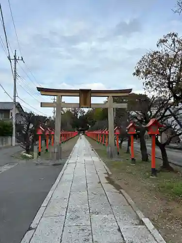 朝日森天満宮の鳥居