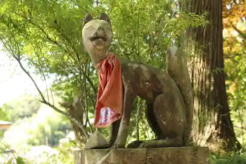 篠葉沢稲荷神社の狛犬