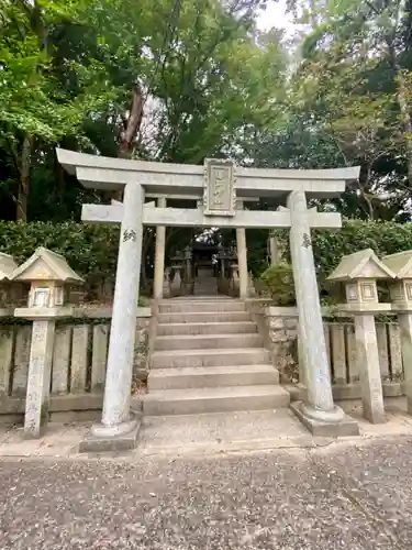 猪上神社の鳥居