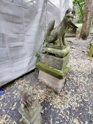 南湖神社の狛犬