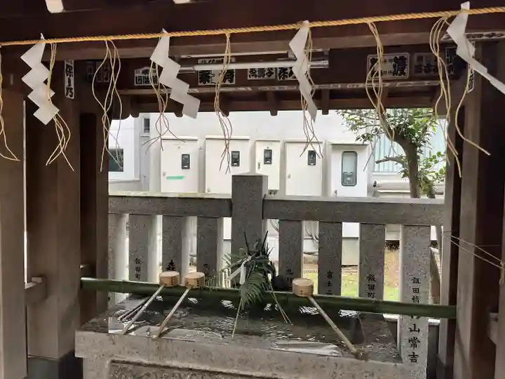 築土神社の手水舎