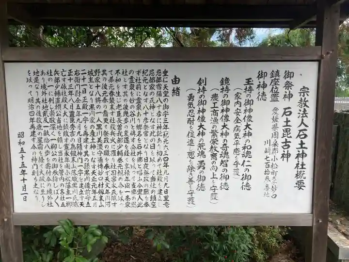 石土神社の歴史