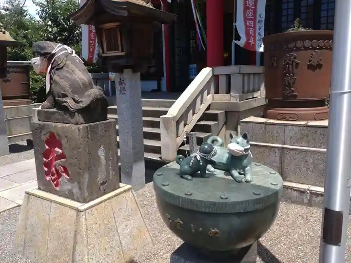 元郷氷川神社の狛犬