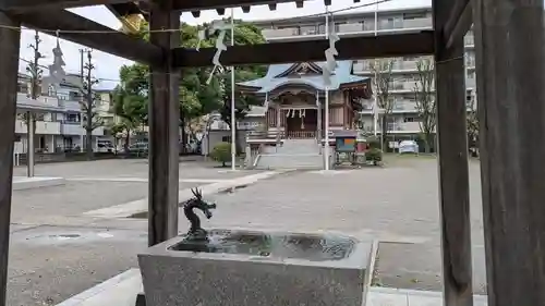 神明神社の手水