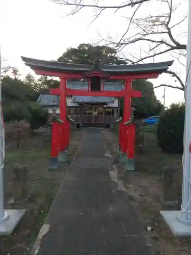 駒方大明神の鳥居