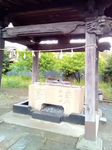 古尾谷八幡神社の手水