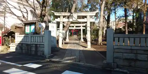 自由が丘熊野神社の鳥居