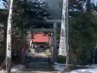 長者山新羅神社の鳥居