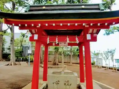 久が原西部八幡神社の手水舎