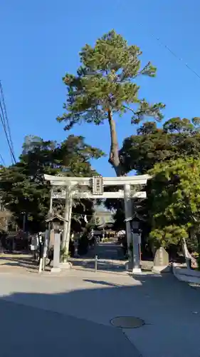 検見川神社の鳥居