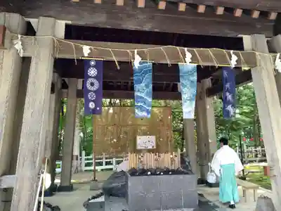 上川神社の手水舎