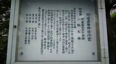 阿遅速雄神社の歴史