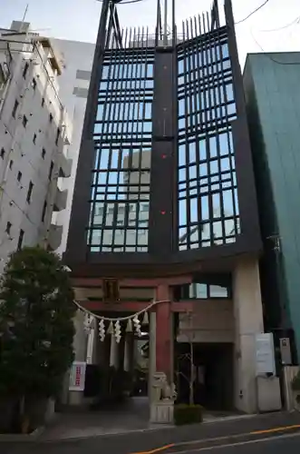 築土神社の鳥居