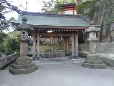江島神社の手水舎