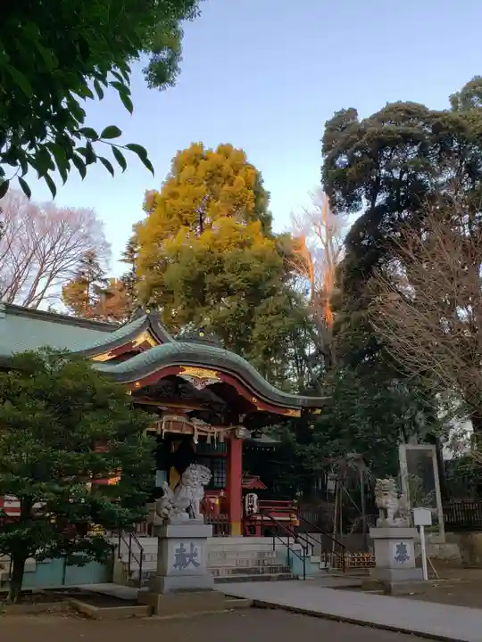 中野氷川神社の本殿・本堂