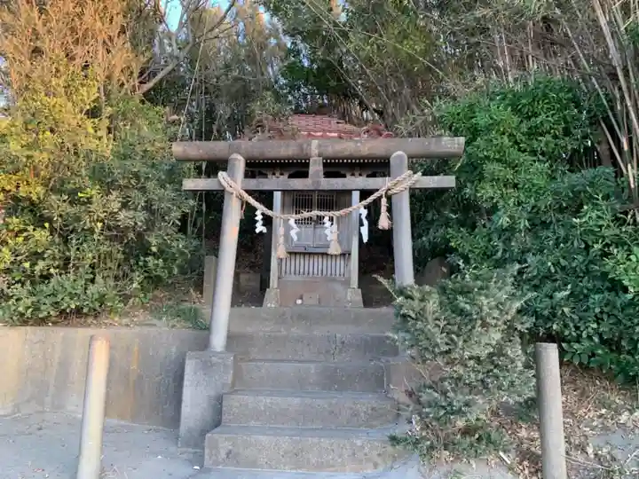 神社(名称不明)の鳥居