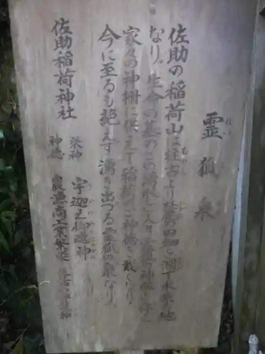 佐助稲荷神社の歴史