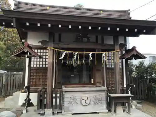 阿豆佐味天神社 立川水天宮の本殿