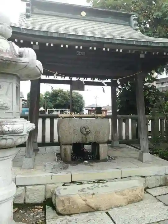 健田須賀神社の手水舎