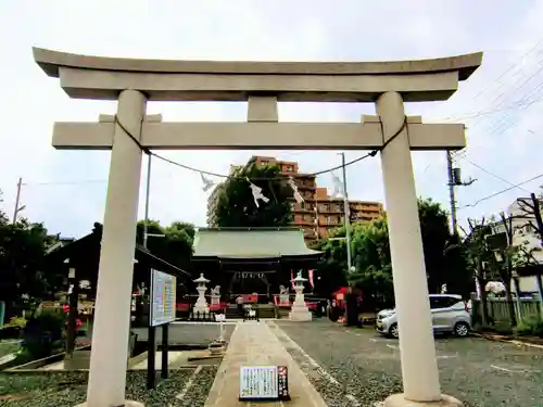 朝日氷川神社の鳥居