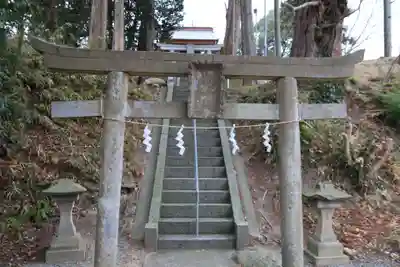阿久津「田村神社」(郡山市阿久津町)旧社名:伊豆箱根三嶋三社の鳥居