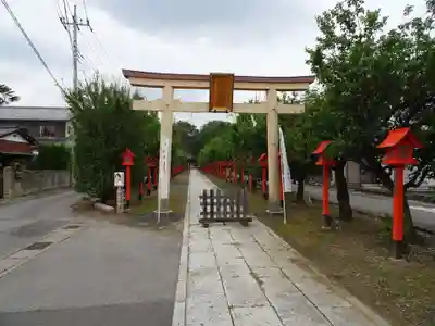 朝日森天満宮の鳥居