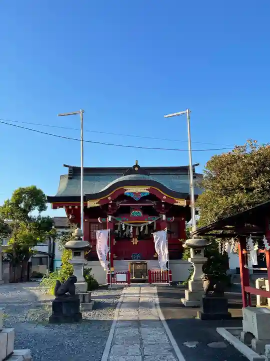 多摩川諏訪神社の本殿・本堂