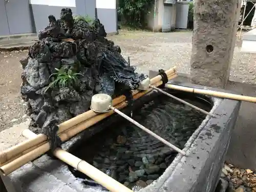 西早稲田天祖神社の手水舎