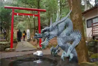 駒形神社（箱根神社摂社）の手水舎