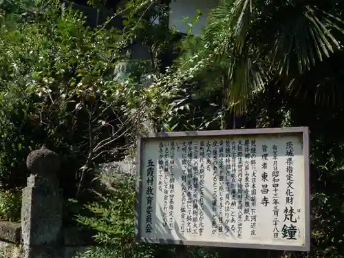 山王山東昌寺の歴史